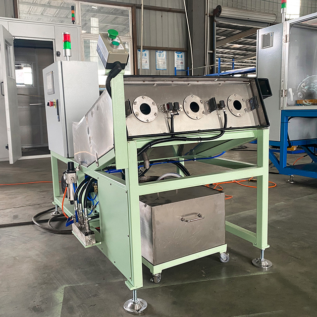 Macchina automatica per la pulizia inversa della testa del tubo